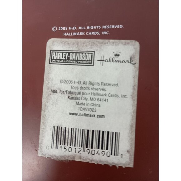 Vintage 2005 Harley Davidson Monogramed Ceramic Coaster Set of Three With Holder - Picture 10 of 10